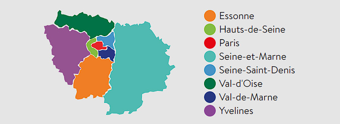 Carte ile de France